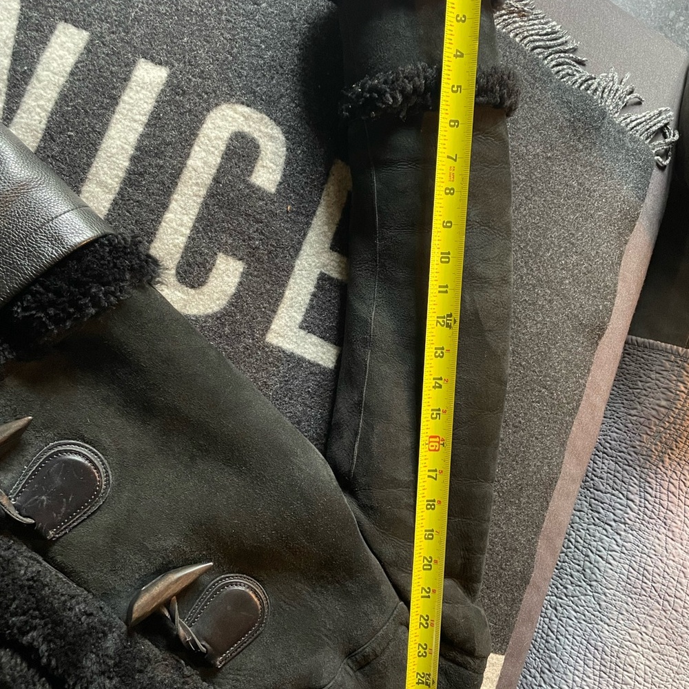 Coach Shearling Duffle Coat Jacket with Wooden Toggles and Ridiculous Hood! - Picture 13 of 16
